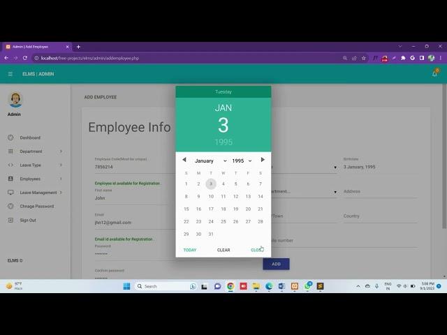 Employee Leave Management System Using PHP and MySQL V2 | PHPGurukul