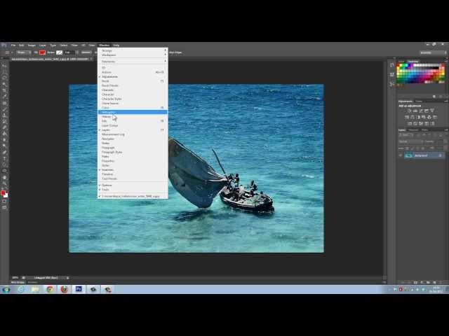 Photoshop CS6 - How to Undo and Redo Changes