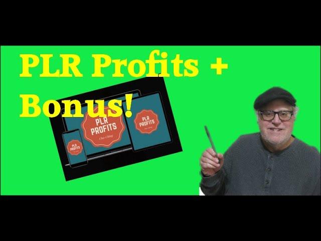 PLR Profits Product |  Check Out My Special Custom Bonus