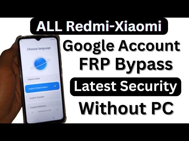 Redmi 9a/9t/9i/9c FRP Bypass 2024 New Security | Redmi (MIUI 12.5) Remove Google Account Without PC