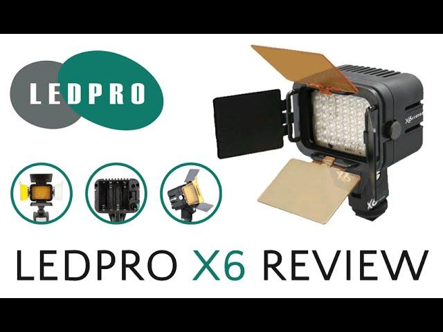 Ledpro X6 (Led Pro) LED On-Camera Video Light Review