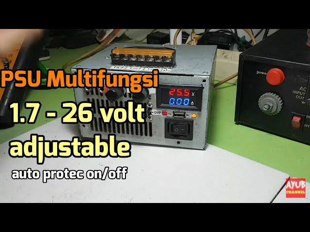 DIY Cara membuat Power Supply SMPS output voltase dapat diubah ubah secara variable lab bench psu