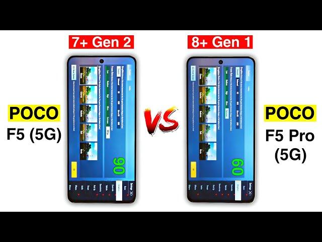 Poco F5 vs Poco F5 Pro | Full Comparison | Pubg | Battery | Antutu | Price |