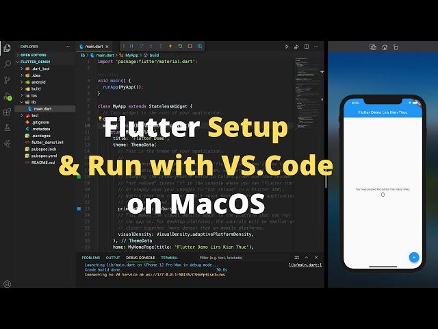 Flutter: Setup & Run with Visual Studio Code on MacOS