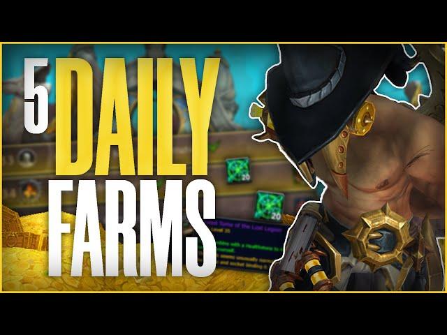 5 Daily Farms for QUICK and EASY Gold | Dragonflight Gold Farming