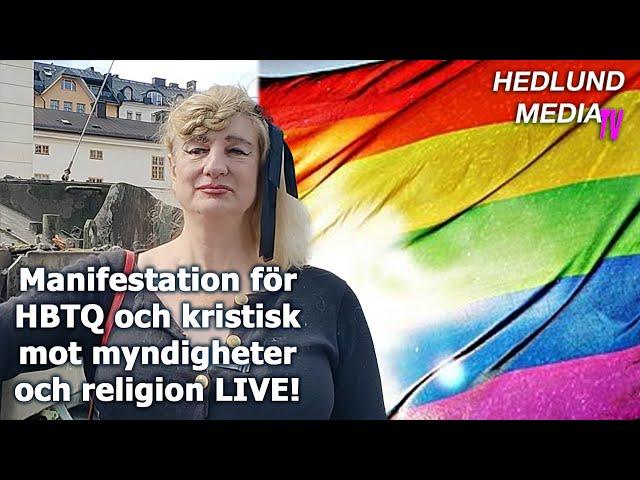 DIREKT FRÅN MEDBORGARPLATSEN: Islamkristisk HBTQ-manifestation