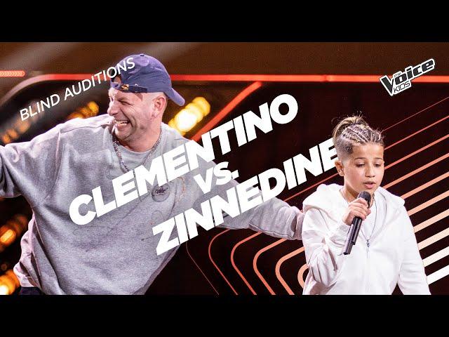 Zinnedine sfida Clementino in un freestyle | The Voice Kids Italy | Blind Auditions