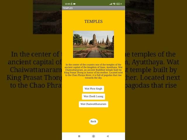 Thailand Tourism App - App Inventor