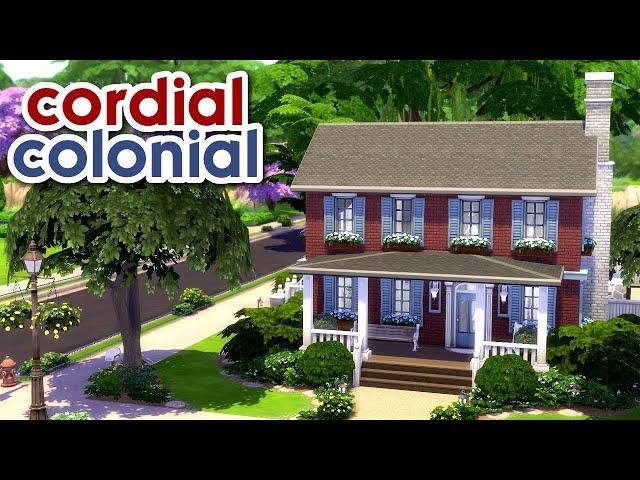 base game only colonial home - the sims 4 speed build
