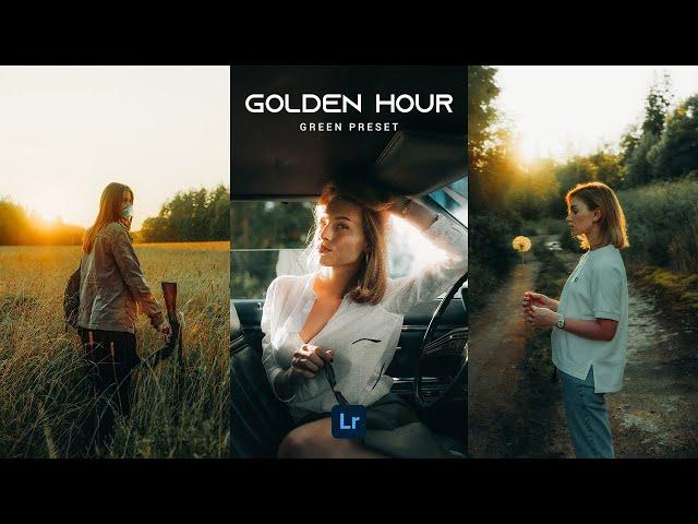 GOLDEN HOUR GREEN Photography Presets - Lightroom Mobile Preset Free DNG & XMP | Golden Hour Presets