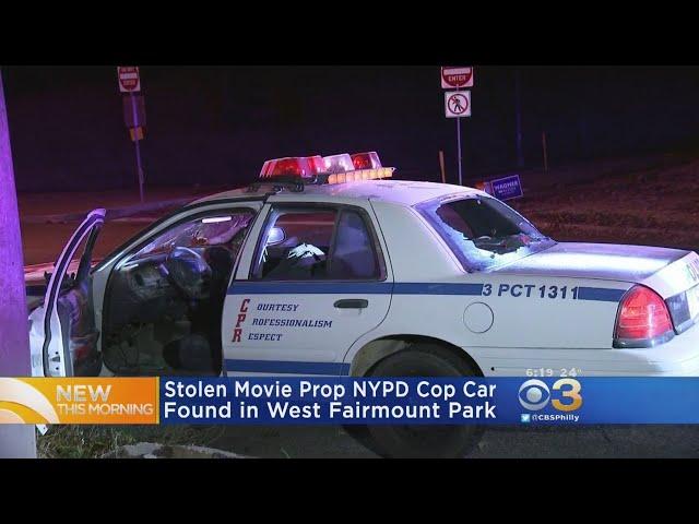 Stolen Movie Prop NYPD Cruiser Found In West Fairmount Park