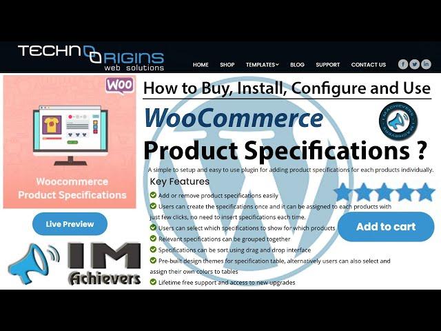 Woocommerce Product Specifications Plugin - How To Install, Configure And Use Specifications Plugin?