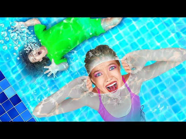 123 GO! ON VACATION || Swimming Pool Challenge! Last To Leave Pool Wins $100 000 by 123 GO! FOOD