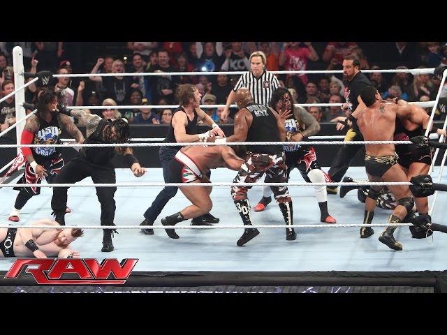 16-Man Elimination Fatal 4-Way Elimination Tag Team Match: Raw, December 7, 2015