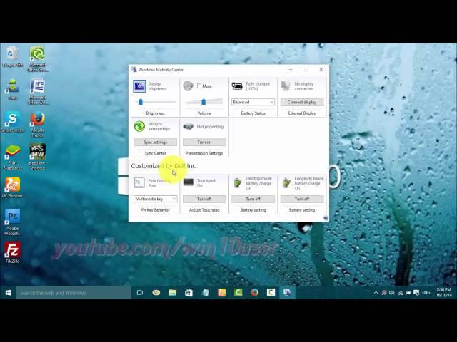 Windows 10 : How to Change Function key (Fn key) behavior