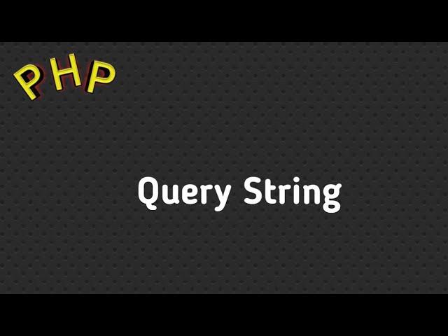 What is  QueryString in PHP? | in hindi