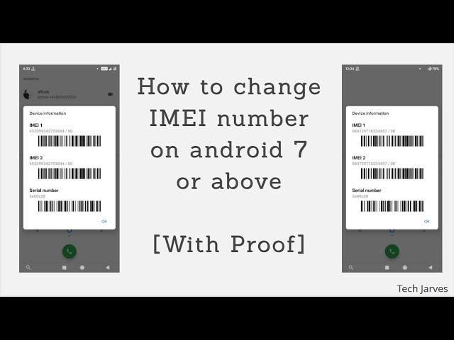 How to change imei number android 9