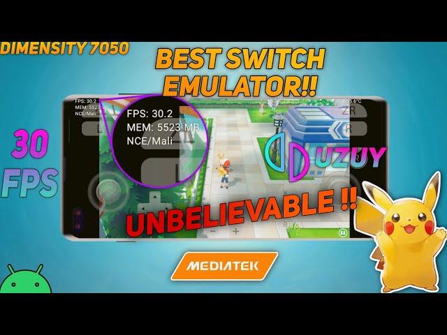 Best Switch Emulator | Mali GPU | Uzuy Emulator | Pokemon let's go Pikachu in Realme 11 pro+