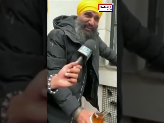 Khalistani extremists pour cow urine on the Indian flag in London