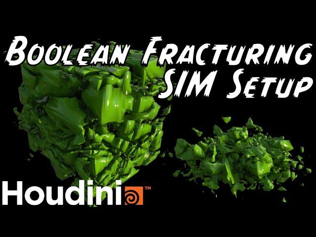 Boolean Fracturing for Simulations, Procedural Modeling in Houdini