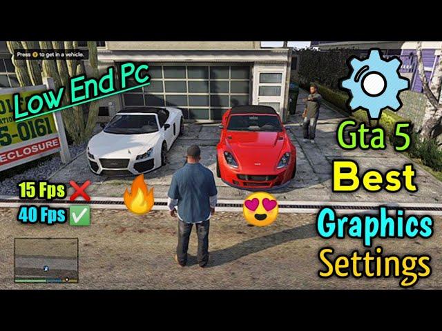 Best Graphics Settings For Gta 5 for low end Laptop/Pc|For Core i3|Smooth Gameplay |