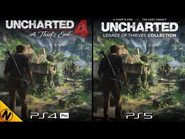 Uncharted: Legacy of Thieves Collection PS5 vs PS4Pro | Direct Comparison