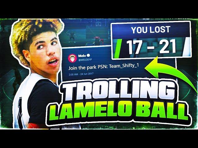 LAMELO BALL RAGES AFTER I MAKE HIM LOSE ON PURPOSEBEST  ROAST BATTLE !LAMELO EXPOSED NBA 2K19