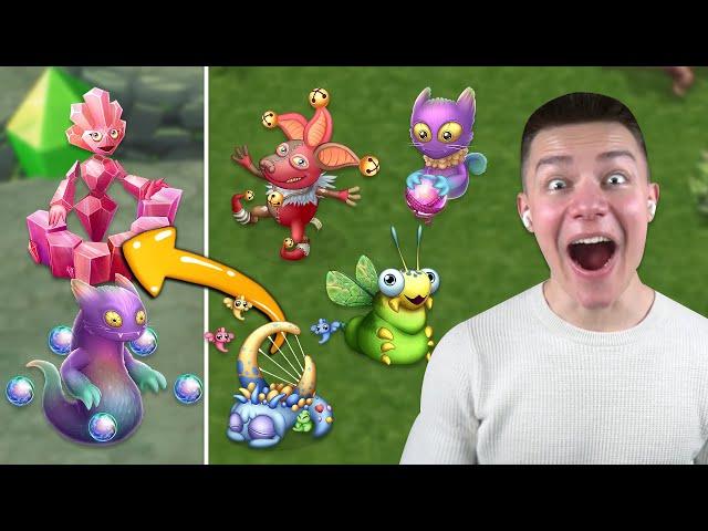 ETHEREAL & MYTHICALS In Dawn Of Fire! - Baby & Adult Fanmades (My Singing Monsters: Dawn Of Fire)