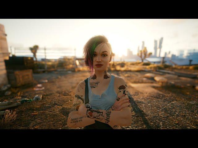 Cyberpunk 2077 - THE STAR ending - Best ending with Judy and Panam (MAJOR SPOILERS) - ULTRA settings