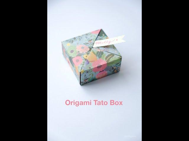 How to fold Origami Tato Box (Traditional) #Shorts
