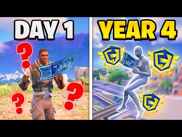 4 Year Competitive Fortnite Progression (Noob to Pro)