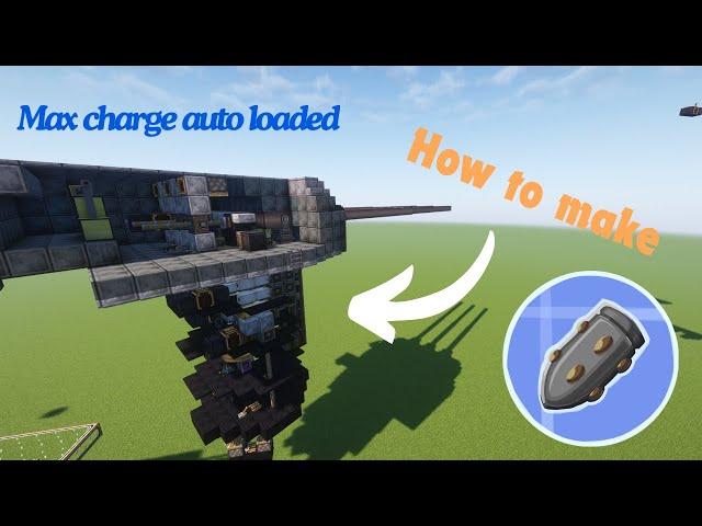 Create: Big Cannon Max Charge Auto loaded cannon example explained (Obsulete)