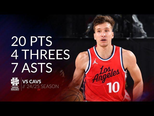 Bogdan Bogdanovic 20 pts 4 threes 7 asts vs Cavs 24/25 season