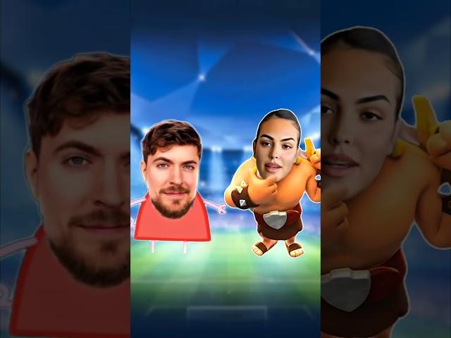 Peppa Pig MrBeast VS COC RONALDO & MESSI FAMILY  (Georgina, Ronaldo Jr, Ciro Messi, Delfina) 