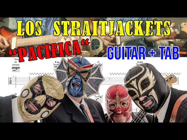 How To Play "Pacifica" (by Los Straitjackets) on Surf-Guitar + TAB (Download) in 4K