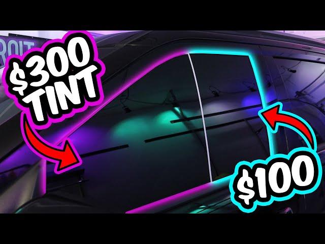 $100 Carbon Tint vs $300 // Carbon Window Tint Review @ Detroit Tint Studio