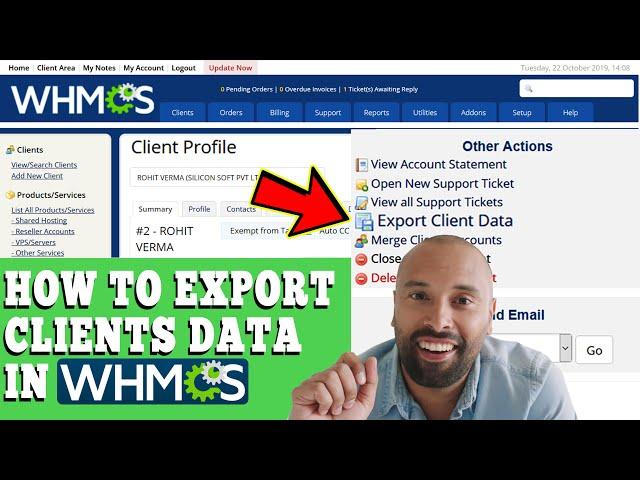 HOW TO EXPORT CLIENTS DATA IN WHMCS? [STEP BY STEP]️