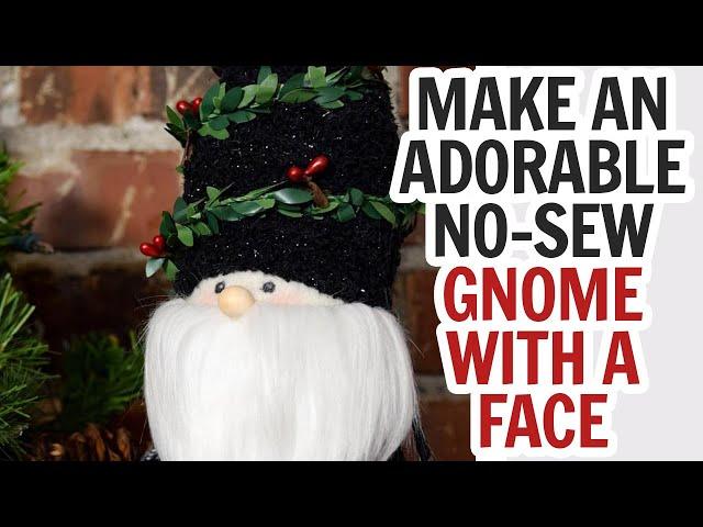 Sock Gnome with a Face / Christmas Gnome / Gnome with Eyes / No Sew Gnome / Dollar Tree Gnomes DIY