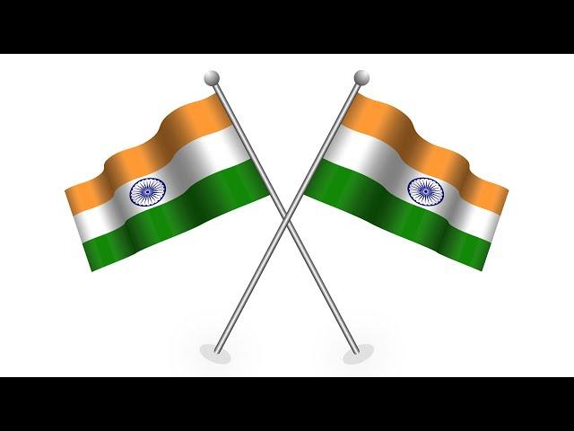 How To Create Waving The 3D India Flag Design In Adobe Illustrator | Ashok Chakra 24 Arms India Flag