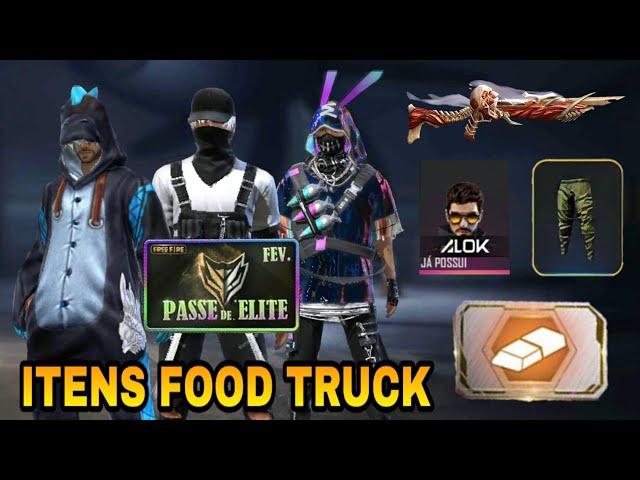 EVENTO FOOD TRUCK - TODOS OS ITENS - PASSE BARATO, ESTILO TECH, PERSONAGEM ALOK, COELHO TECH, DINO