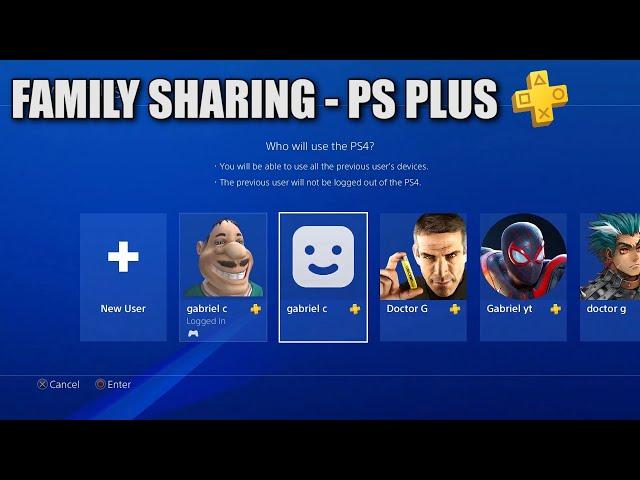 How to share PS Plus across all accounts (PS4/PS5)