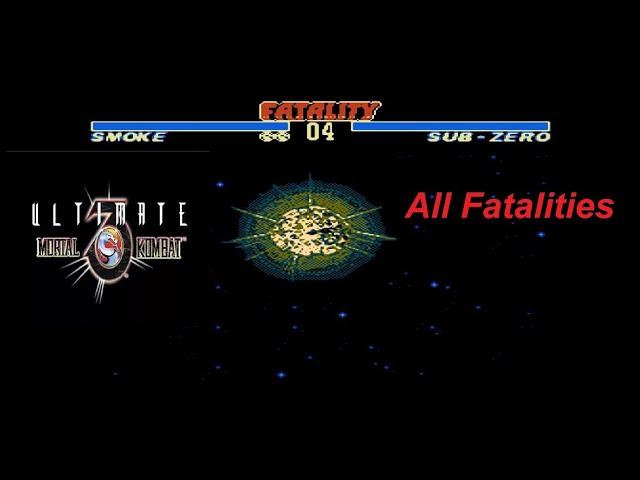 Ultimate Mortal Kombat 3 (Romhack) NES - All Fatalities