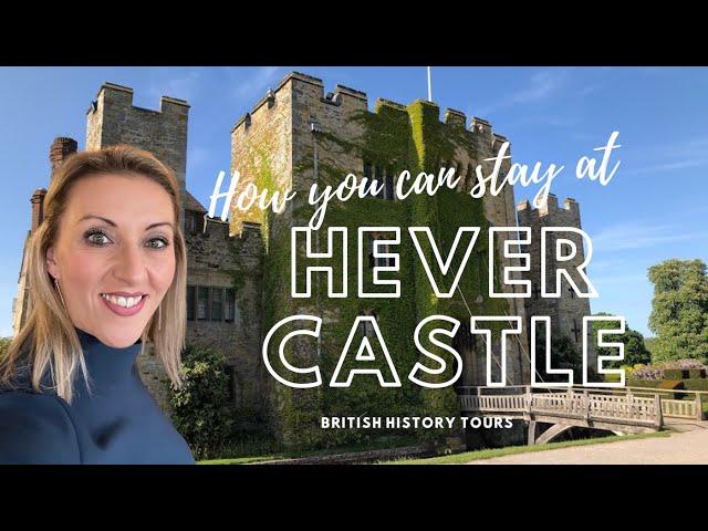 How you can stay at Hever Castle!  Philippa from British History Tours, live from the grounds.