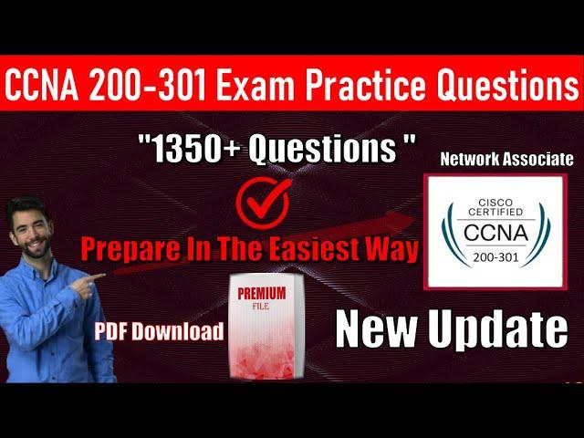 CCNA 200-301 Exam Practice Questions 2024 | 1350+ Practice Questions | CCNA Latest Course 2024