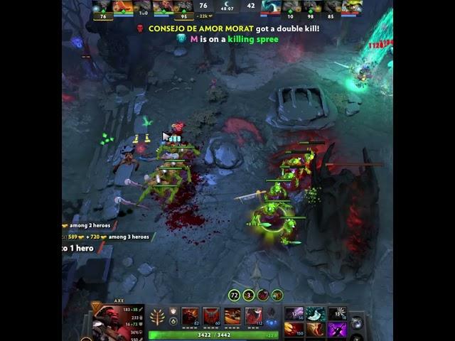 Axe farming instant 3000goldsThis feeling so good #shorts #dota2 #Rampage #Dota2gameplay