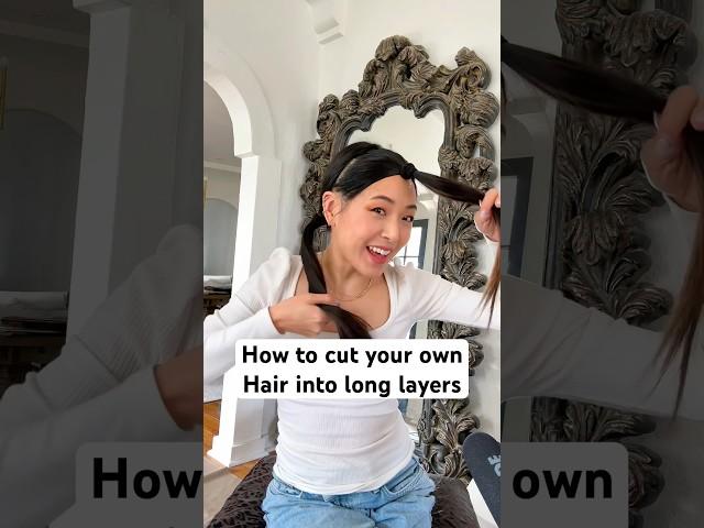 This DIY layered haircut was SO easy & satisfying ️