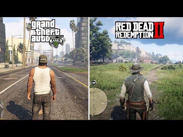 GTA 5 vs RDR2 - Physics Comparison