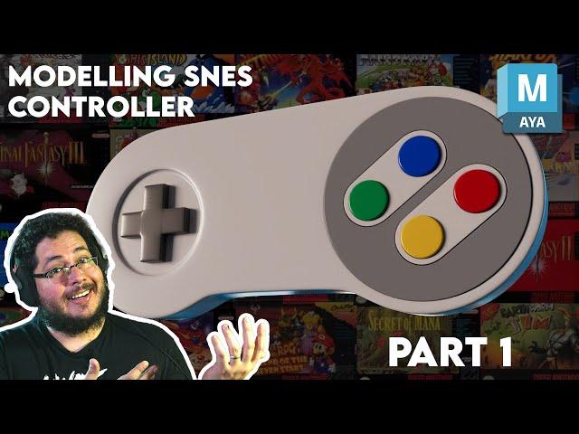 3D Modelling Tutorial For Beginners: SNES Controller Part 1