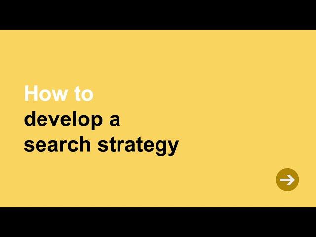Develop a PubMed Search Strategy for a Systematic Review