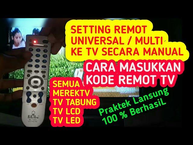 Cara Menghubungkan Remot Multi/Universal Ke Tv